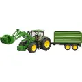 BRUDER John Deere 7r 350 Traktor Med Laster Og Tilhenger Dukke