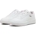 Puma Court Classic Sneakers Women, Shoes, White/Whisp Of Pink/Silver, 35.5