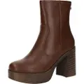 Mustang for woman. 50531 Ankle boots New 67 brown (36), 5 to 8 cm, Zip, Casual