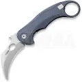 Lionsteel L.E.One MID - Stonewashed foldekniv, ICE BLU