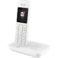Telekom Sinus A12 fasttelefon med base og AB Weiss (for analog tilkobling)