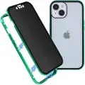 Mtp Products iPhone 15 Plus Magnetisk Deksel med Personvernherdet Glass - Grønn