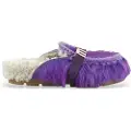 Mou for woman. MU.FW431000D Pony Logo Lilac Leather Sneakers (37), Flat, None, Homewear, Purple