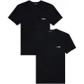 Emporio Armani for man. EM001849_AF14131 Set of 2 Homie slim fit t-shirts black (XL), Homewear, Cotton, Short sleeve