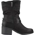 Mustang for woman. 54666 Ankle boots Persea H black (41), 3 to 5 cm, Zip, Casual