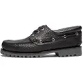 Timberland for man. TB0A2PDQA3L1 Authentic Leather Boat Shoes black (40 W), Flat, Laces, Casual