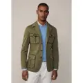Hackett London for man. HM443420 Safari Jacket green (48/32), Casual, Cotton, Long sleeve