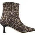 Mtng for woman. 59671 Ninette brown ankle boots (39), 3 to 5 cm, Zip, Casual, Party, Animal Print