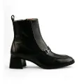 Hispanitas for woman. HI243727 Soho Leather Ankle Boots black (37), 3 to 5 cm, Zip, Casual