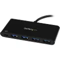 StarTech.com 4 Port USB C Hub with 4 USB Type-A Ports (USB 3.0 SuperSpeed 5Gbps), 60W Power Delivery Passthrough Charging, USB 3.1 Gen 1/USB 3.2 Gen 1 Laptop Hub Adapter, MacBook, Dell - Windows/macO
