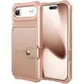 Mtp Products iPhone Air TPU-deksel med kortholder - Rosa