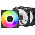 Arctic P12 Pro A-RGB - 3 Pack - Kabinettvifte - 120mm - Svart