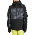 Quiksilver Side Hit Printed Kids Jakke svart