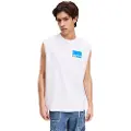 Karl Lagerfeld A2m17053 Relaxed Box Logo Ermeløs T-skjorte