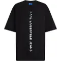 Karl Lagerfeld A4w17082 Relaxed Vertical Logo Kortarmet T-skjorte