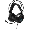 Deltaco DH110 Gaming Headset 50mm, LED, svart