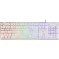 Deltaco Gaming RGB-tastatur - hvit