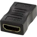 Deltaco - High Speed - HDMI-kobler med Ethernet - HDMI hunn til HDMI hunn - svart - 4K 60Hz støtte