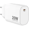 Sinox 230V USB-C PD oplader 20W. Hvid
