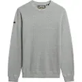 Superdry for man. M6110681A Light Texture jumper grey (M), Casual, Cotton, Long sleeve