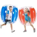 Vevor Oppblåsbare Bumper Balls 2-pakning, 3FT/0.9M Body Sumo Zorb-baller for barn og tenåringer, slitesterke PVC-bobleballer for menneskehamster for utendørs lagspill, Bumper Bopper-leker for lekeplas