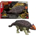 Mattel Jurassic World Rebirth Ankylosaurus-figur Med Vilt Brøl-lyd 7 Cm