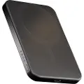 ZENS Slim Qi2 Aluminium Powerbank 5000 mAh - Black Nødlader - Svart - 5000 mAh