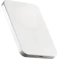 ZENS Slim Qi2 Aluminium Powerbank 5000 mAh - White Nødlader - Hvit - 5000 mAh
