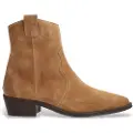 Alpe for woman. 254811 Brown Nevada leather ankle boots (41), 1 to 3 cm, Suede, None, Casual