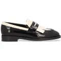 Alpe for woman. 533849 Leather moccasins New Mimi black, beige (38), Flat, None, Casual
