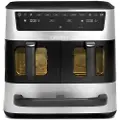 Cuisinart Tri Zone, Varmluftsfrityr, 13,6 l, 230 °C, Dobbel, Sort, Sølv, Enkeltstående