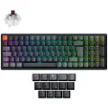 Keychron K4 v3 RGB QMK Wireless Hot Swap QMK - Super Brown - Gamingtastatur - Nordisk - Svart