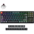 Keychron K8 v2 RGB QMK Wireless Hot Swap QMK - Super Brown - Gamingtastatur - Uten numpad - Nordisk - Svart