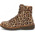 El naturalista for woman. 25572PF00005_ESP Leather Ankle Boots N5572P Volcano beige (41), Flat, Laces, Casual, Animal Print