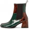 Art for woman. 1170711F5003_0MU Leather Ankle Boots 1707 Verona green (37), 5 to 8 cm, None, Casual