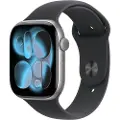 Apple Watch Series 11 GPS 46mm Space Grey Aluminium Case with Black Sport Band - M/L