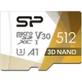 Silicon Power Superior Pro Colorful 512gb Microsdxc Class 10 Uhs-i Sd-kort Med Adapter