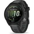 Garmin Forerunner 165 Music - Svart - sportsur med bånd - silikon - skifergrå - håndleddstørrelse: 126-203 mm - display 1.2 - 4 GB - Bluetooth, ANT+ - 39 g