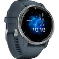 Garmin Venu 2 - 45 mm - granittblå - sportsur med bånd - silikon - granittblå - håndleddstørrelse: 135-200 mm - display 1.3 - Bluetooth, Wi-Fi, ANT+ - 49 g
