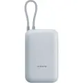 Xiaomi P15ZM - Strømbank - integrated cable - 10000 mAh - 37 Wh - 22.5 watt - 3 A - Fast Charge - 2 utgangskontakter (24 pin USB-C, USB) - isblå