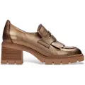 Hispanitas for woman. HI243610 Bronze Sia Leather Shoes (37), 3 to 5 cm, None, Casual, Party, Classic