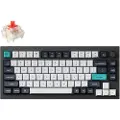 Keychron Q1 MAX 75% Knob Wireless Tri-Mode QMK/VIA - Gateron Jupiter Red - ND - Gamingtastatur - Uten numpad - Nordisk - Svart