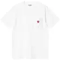 Carhartt WIP Pocket Heart T-skjorte hvit