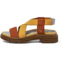 Art for woman. 1155311YJ003_0MU Leather sandals 1553 Birmingham multicolor (40), Flat, Velcro, Casual