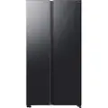 Samsung Series 6 RS70F65QEF, Frittstående, Amerikansk dør, Sort, 2 dører, LED, R600a