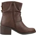 Mtng for woman. 54664 Ankle boots Persea brown (39), 3 to 5 cm, Zip, Casual