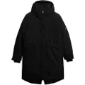 Superdry for woman. W5011983A City Fishtail Parka black (M), Casual, Polyester