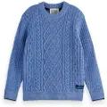 Scotch & Soda Regular Fit Cable Knitted Genser