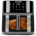 NutriBullet CrispLite Vision, Varmluftsfriteuse, 8 L, 80 °C, 200 °C, Enkel, Svart