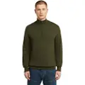 G-Star for man. D27710-B692-995 Premium Core Half Zip Sweater green (XL), Casual, Wool